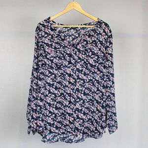 Torrid Floral Long Sleeve Blouse Size 2